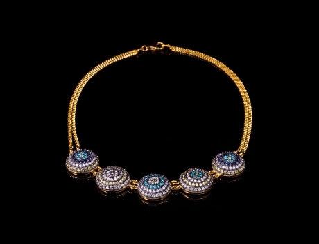 Gold Vermeil & Multi Colour Zerconia